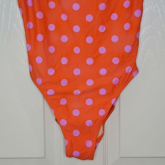 J Crew Plunging Scoopback One-Piece Swimsuit Size 6 - Picture 3 of 9